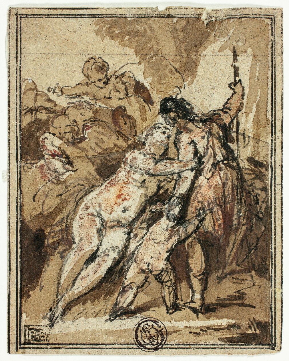 Wenus próbuje zatrzymać Adonisa autorstwa Jacob de Wit
