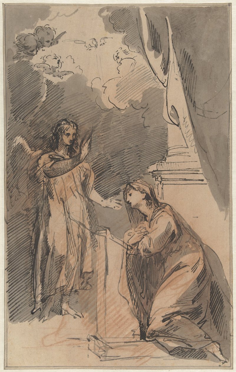 Zwiastowanie Maryi autorstwa Jacob de Wit