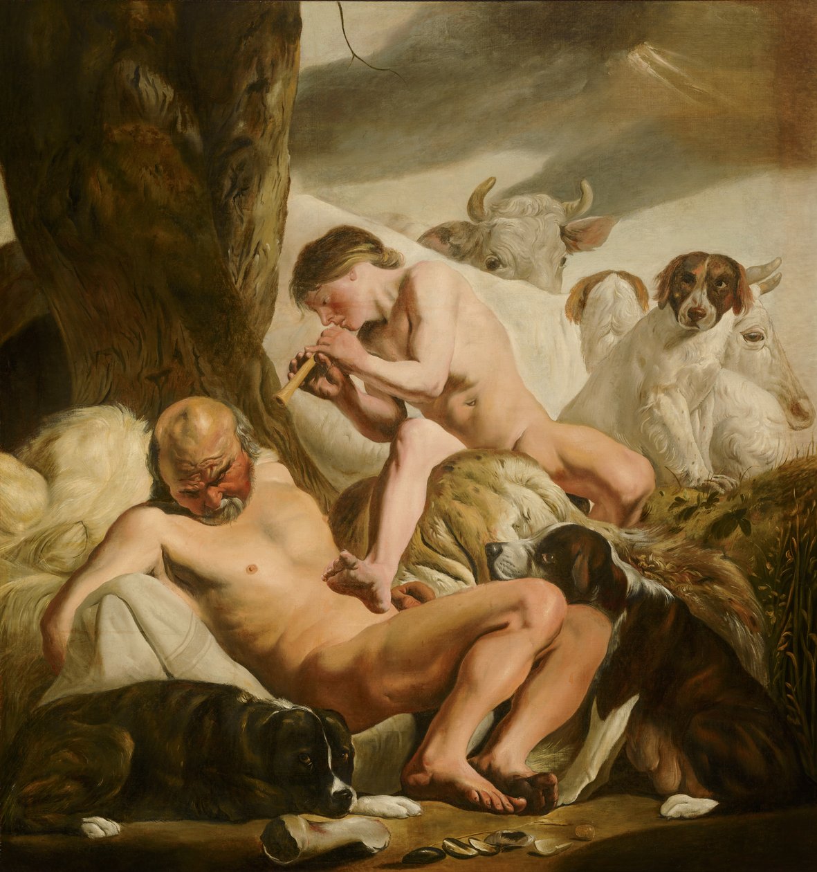 Argos, Merkury i Io autorstwa Jacob van Campen