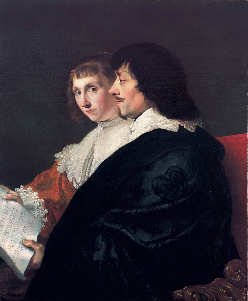 Portret podwójny Constantijna Huygensa (1596-1687) i Suzanny van Baerle (1599-1637) autorstwa Jacob van Campen