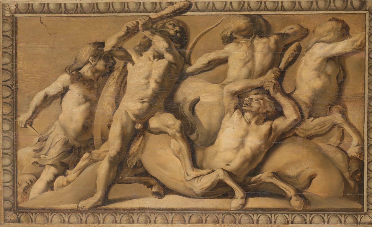 Hercules Slays the Centaurs (Jowisz pokonujący centaury) autorstwa Jacob van Campen