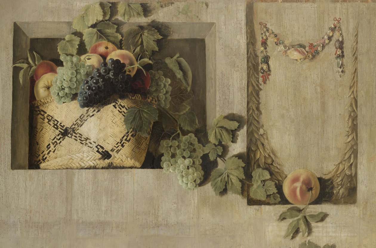 Martwa natura z owocami i girlandami kwiatów autorstwa Jacob van Campen