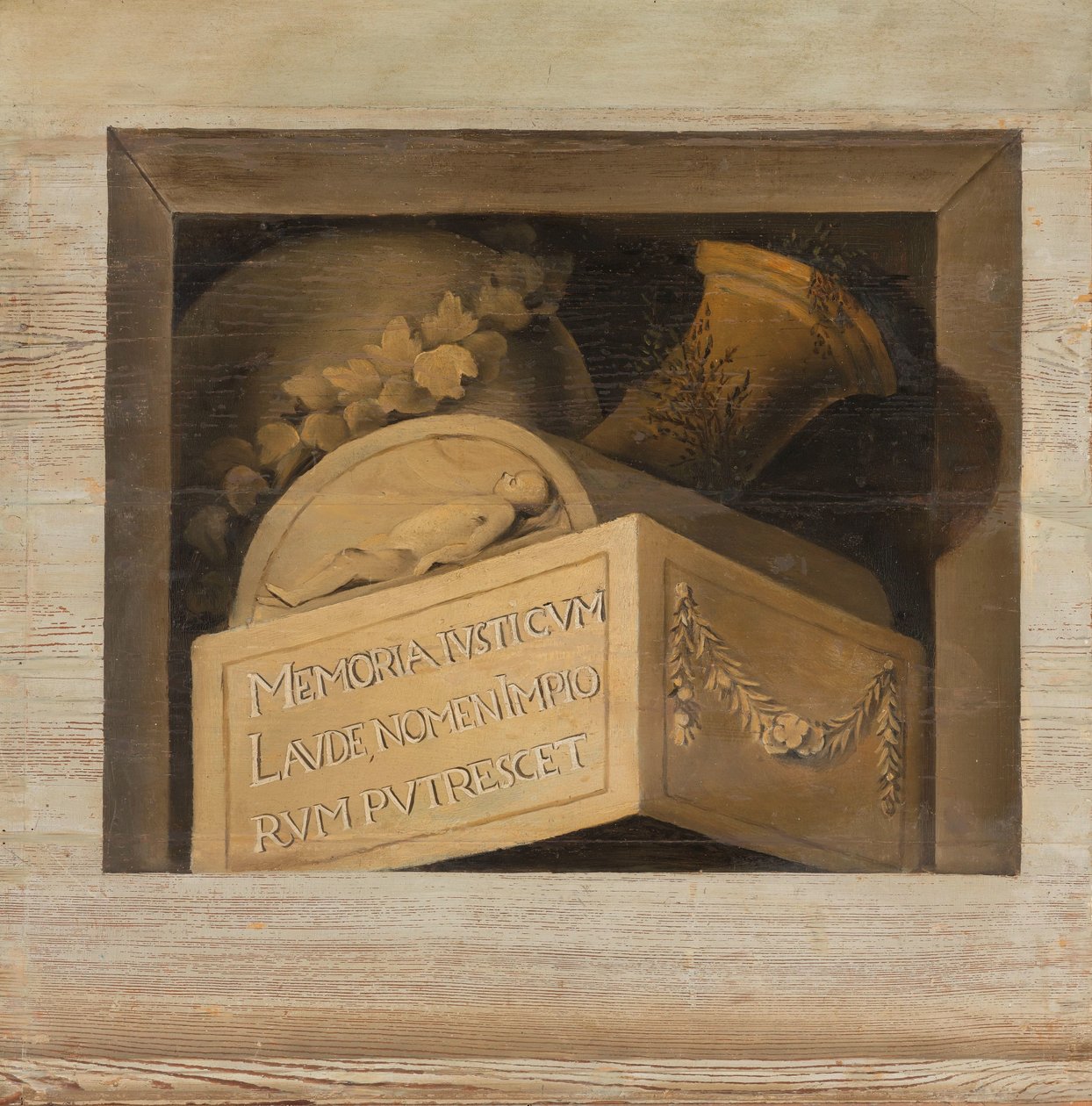 Grób z napisem autorstwa Jacob van Campen