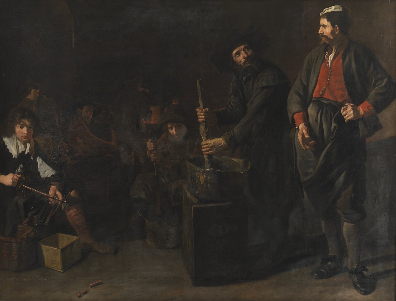 Fabryka szkła i koralowców autorstwa Jacob van Loo