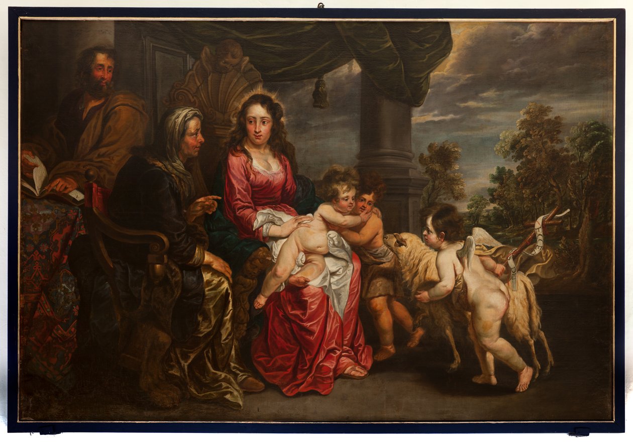 Święta Rodzina ze św. Janem Chrzcicielem i Józefem, J. Van Oost. Koniec XVII wieku (malarstwo) autorstwa Jacob van Oost