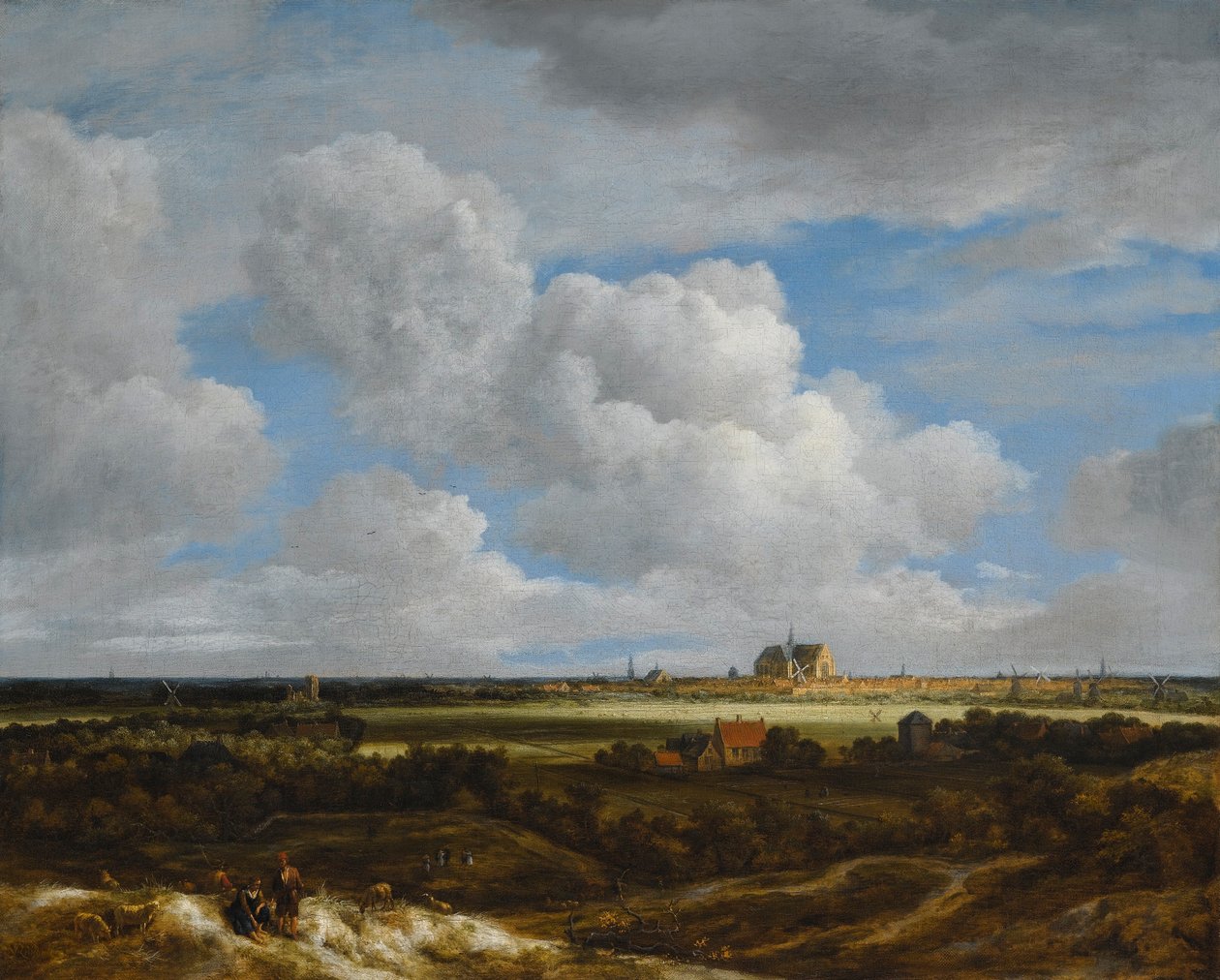 niemiecki: Blick auf Haarlem Widok na Haarlem (Haerlempje) autorstwa Jacob van Ruisdael