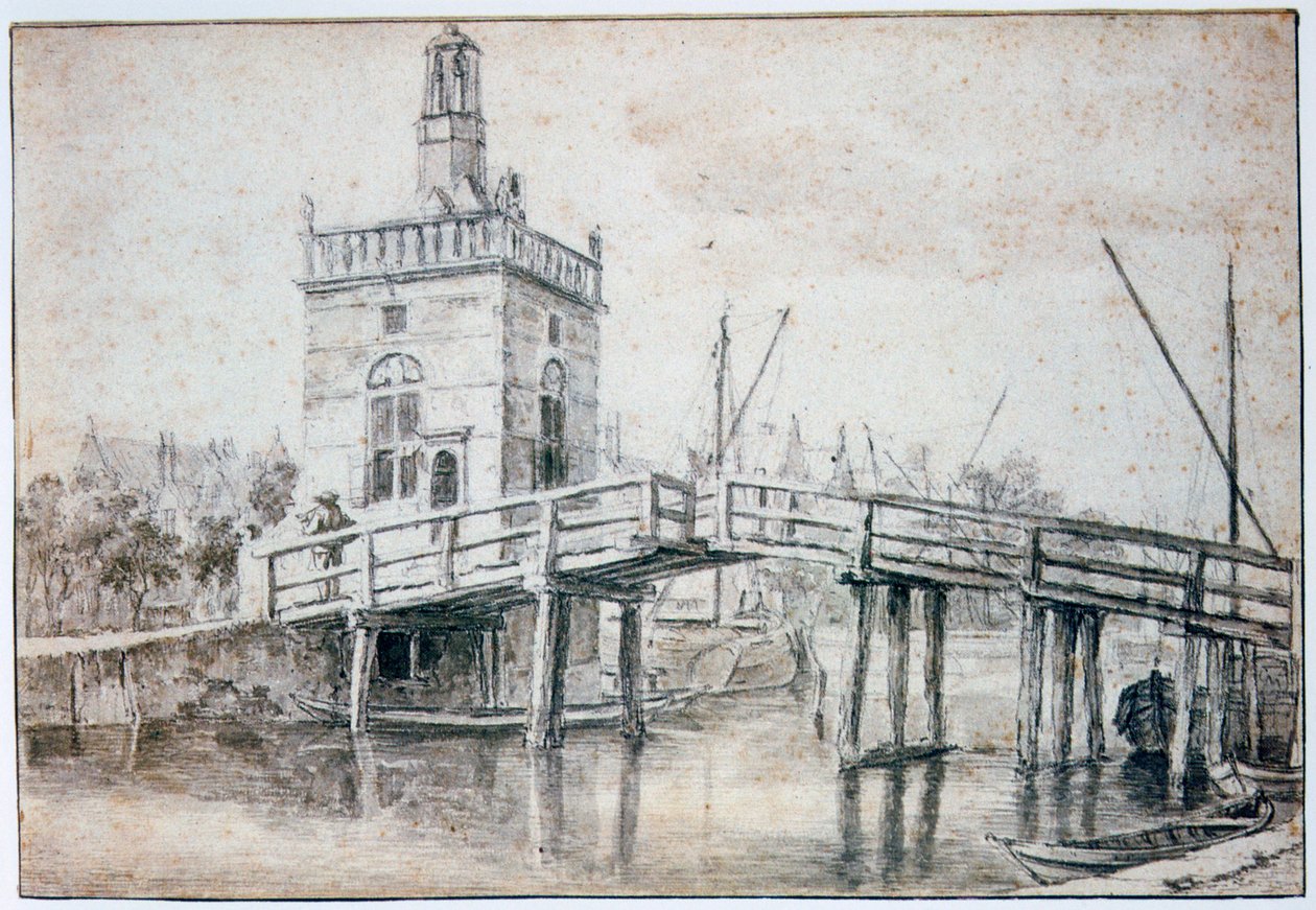 Most w Alkmaar, c1648-1682 autorstwa Jacob van Ruisdael