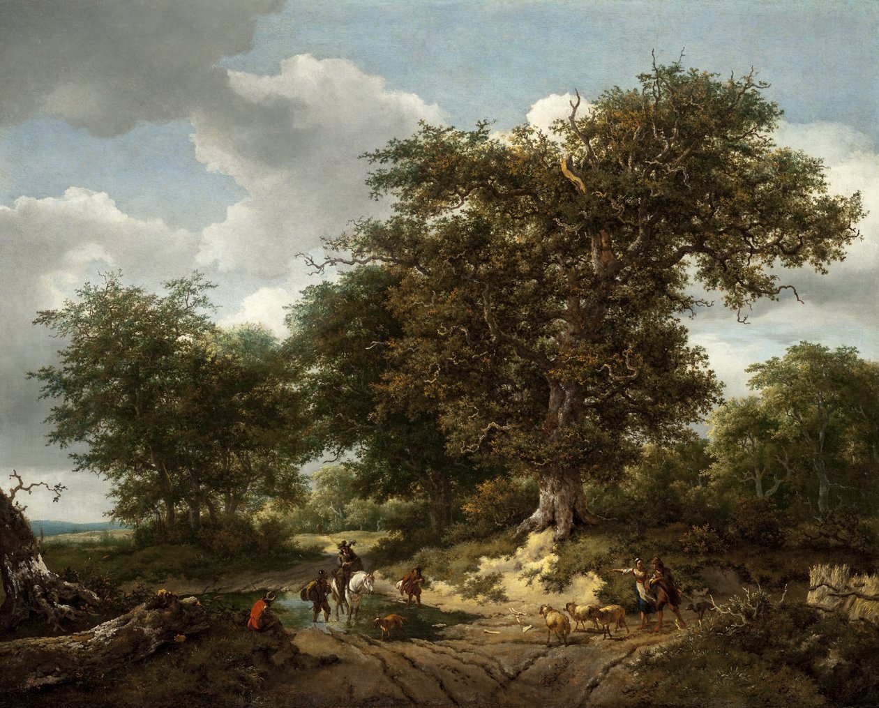 Wielki dąb autorstwa Jacob van Ruisdael