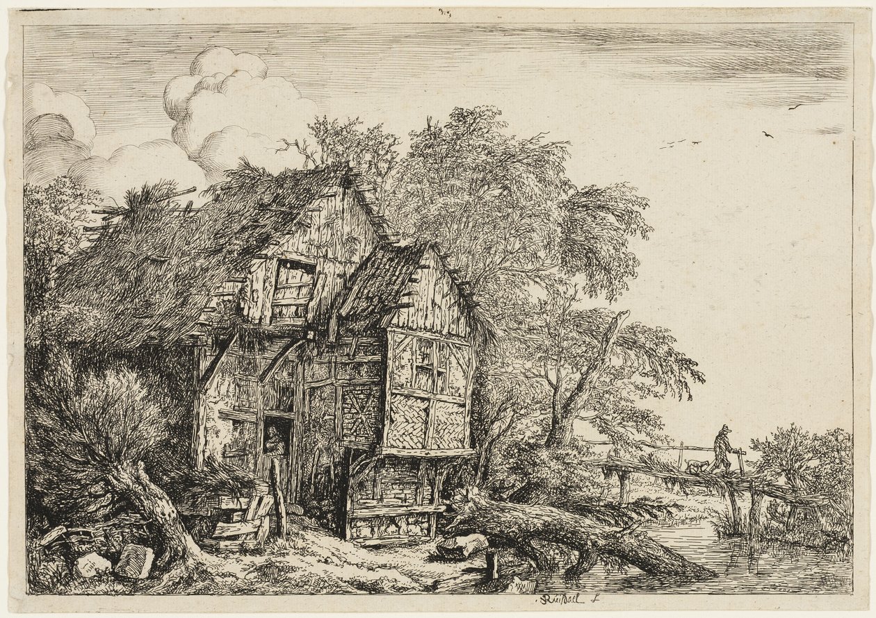 Mały most autorstwa Jacob van Ruisdael