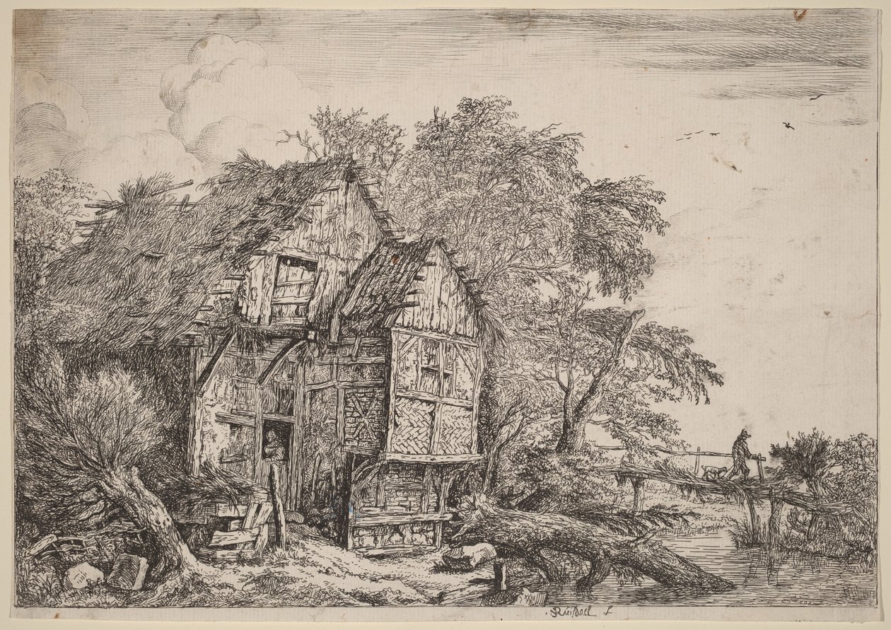 Mały most autorstwa Jacob van Ruisdael