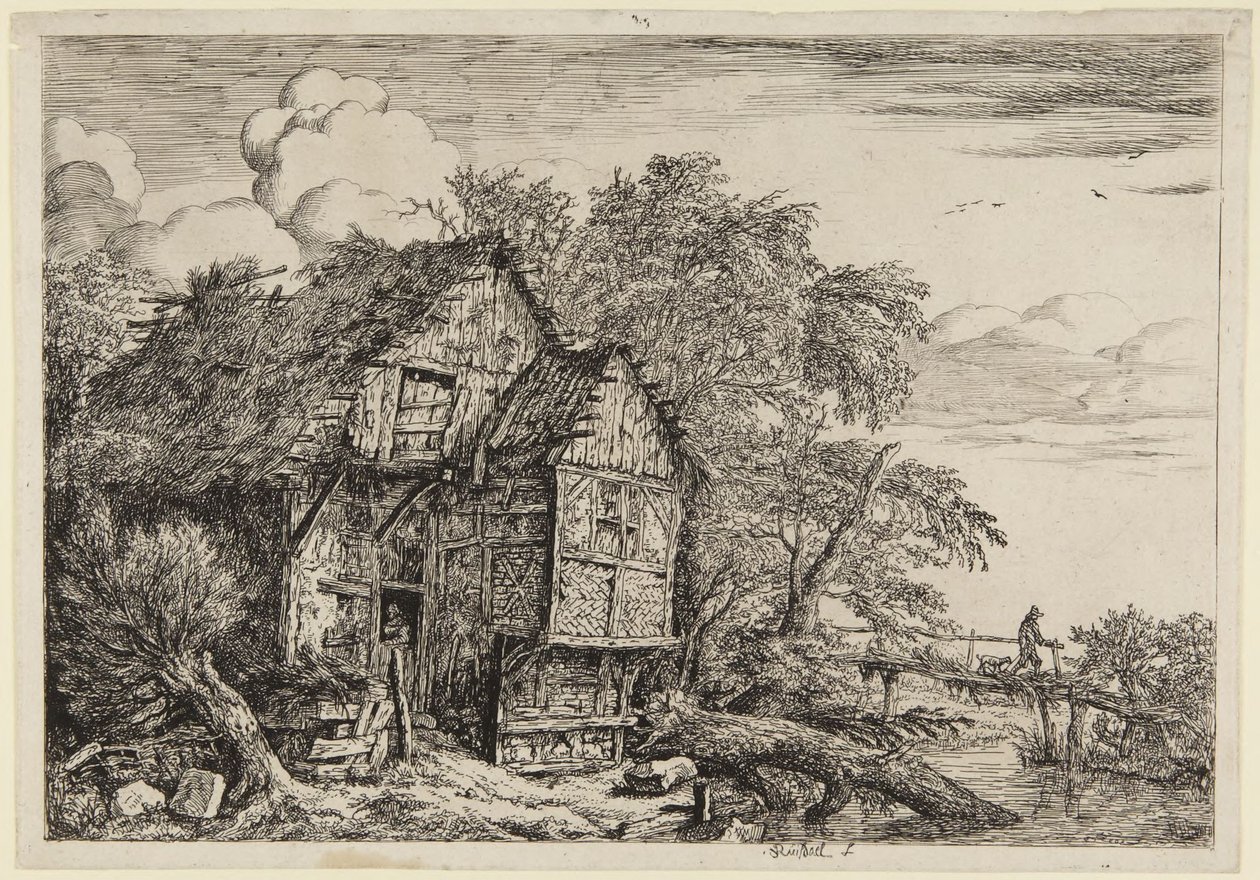 Mały most autorstwa Jacob van Ruisdael