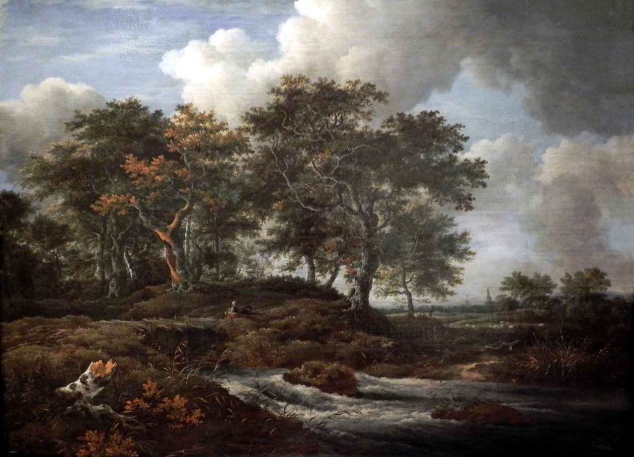 Górski potok z dębami autorstwa Jacob van Ruisdael