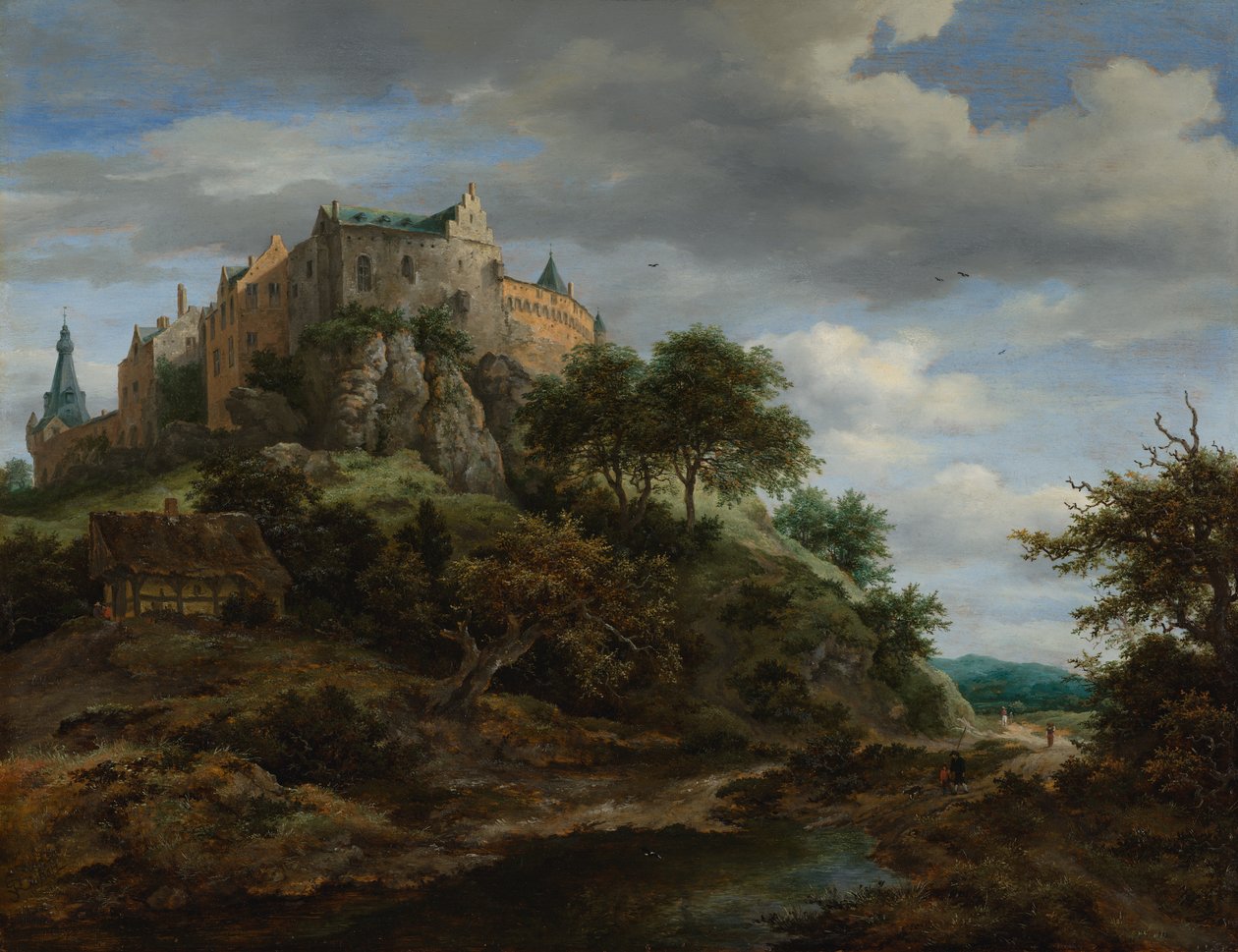 Widok zamku Bentheim autorstwa Jacob van Ruisdael