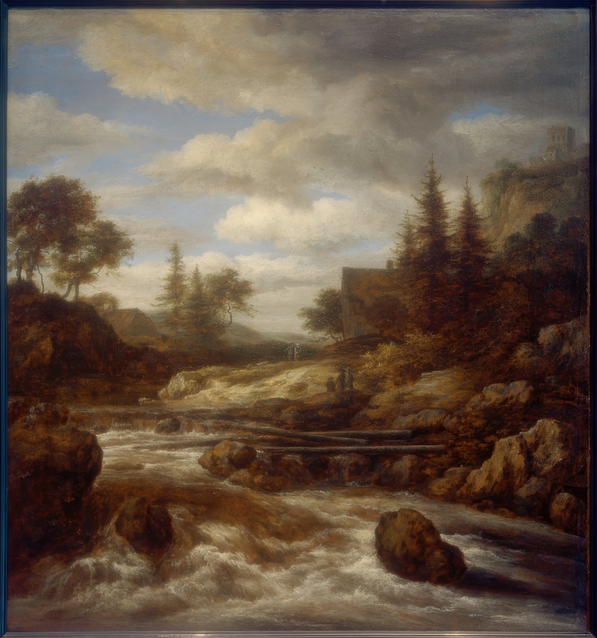 Wodospad autorstwa Jacob van Ruisdael