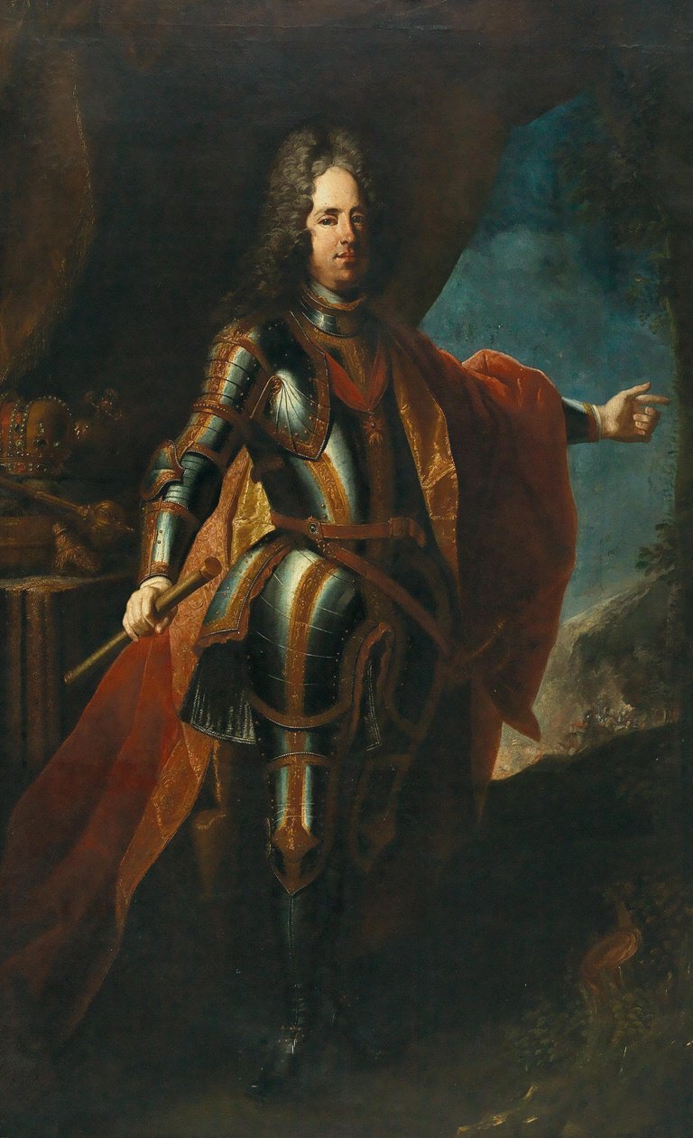 Portret Karola VI 1685-1740, Świętego Cesarza Rzymskiego. autorstwa Jacob van Schuppen
