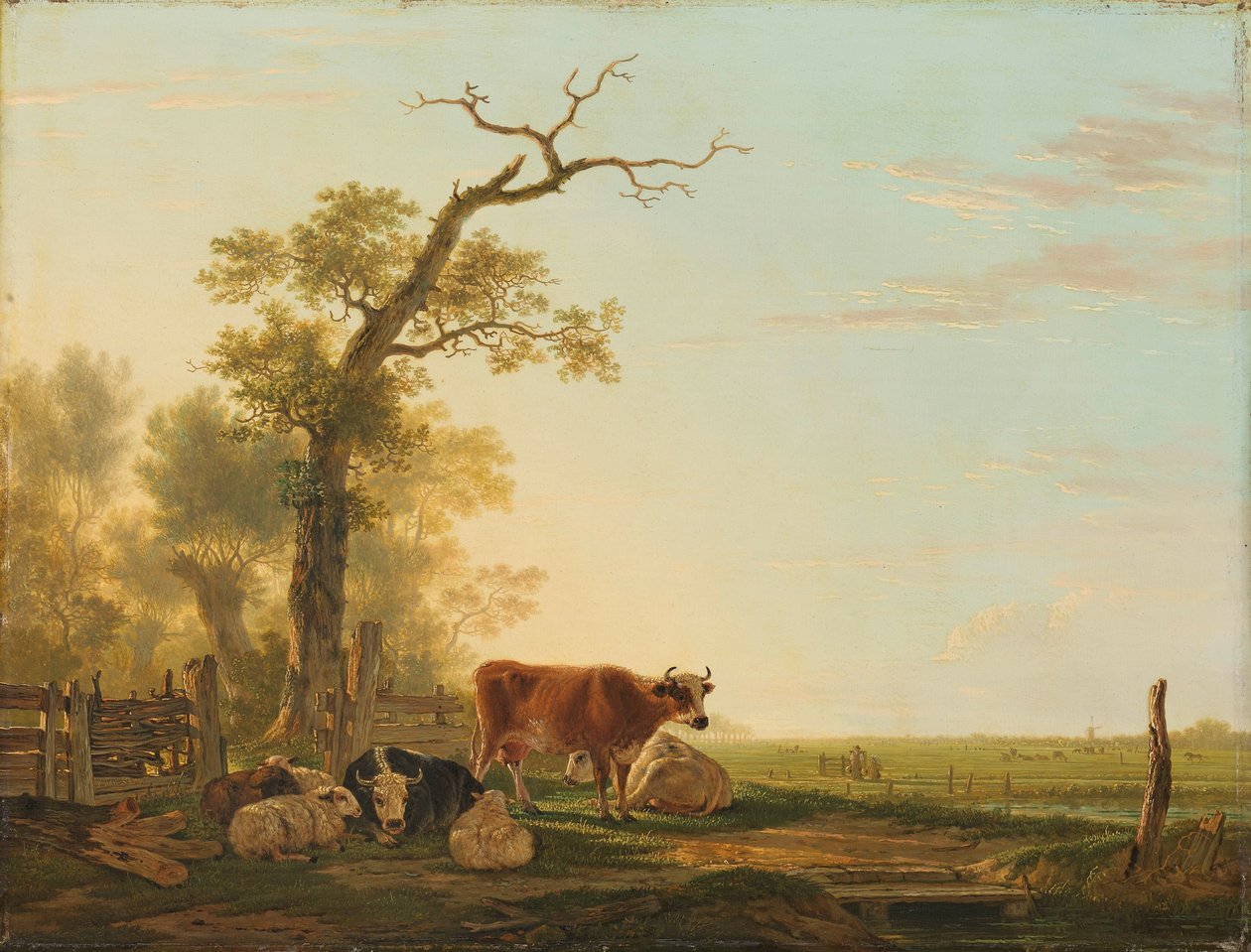 Łąka ze zwierzętami autorstwa Jacob van Strij