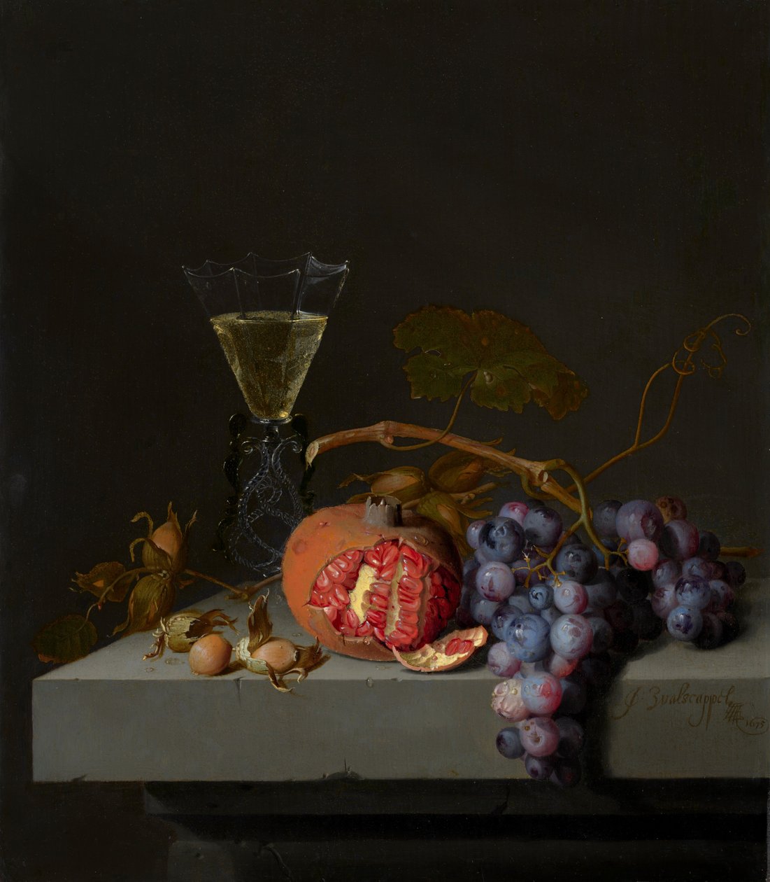 Martwa natura z owocami autorstwa Jacob van Walscapelle
