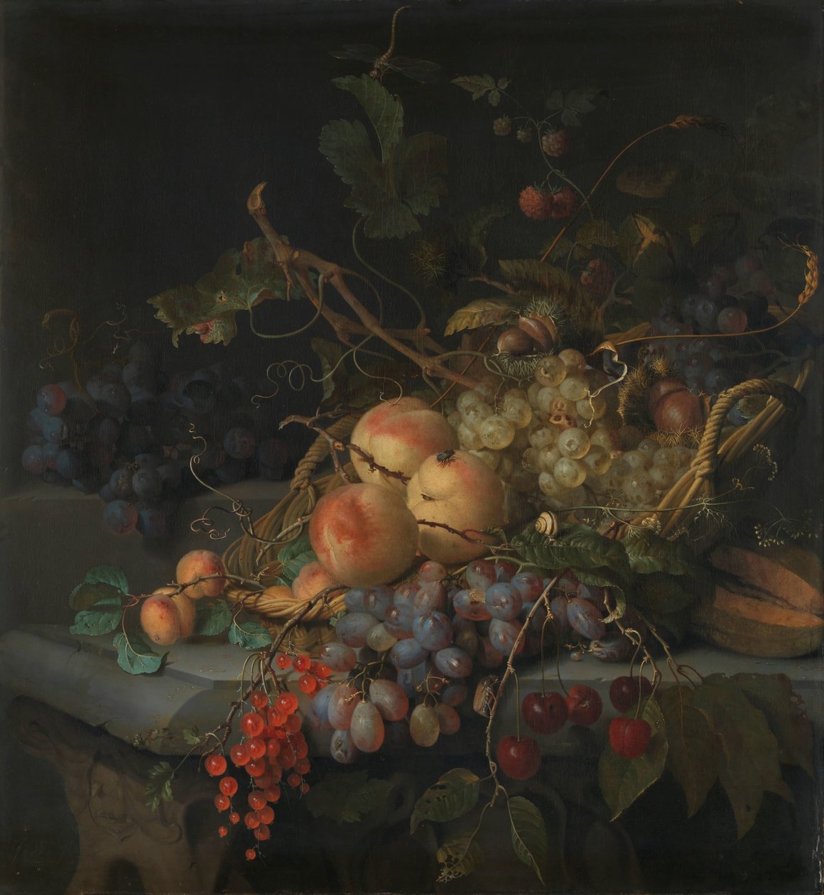 Martwa natura z owocami autorstwa Jacob van Walscapelle