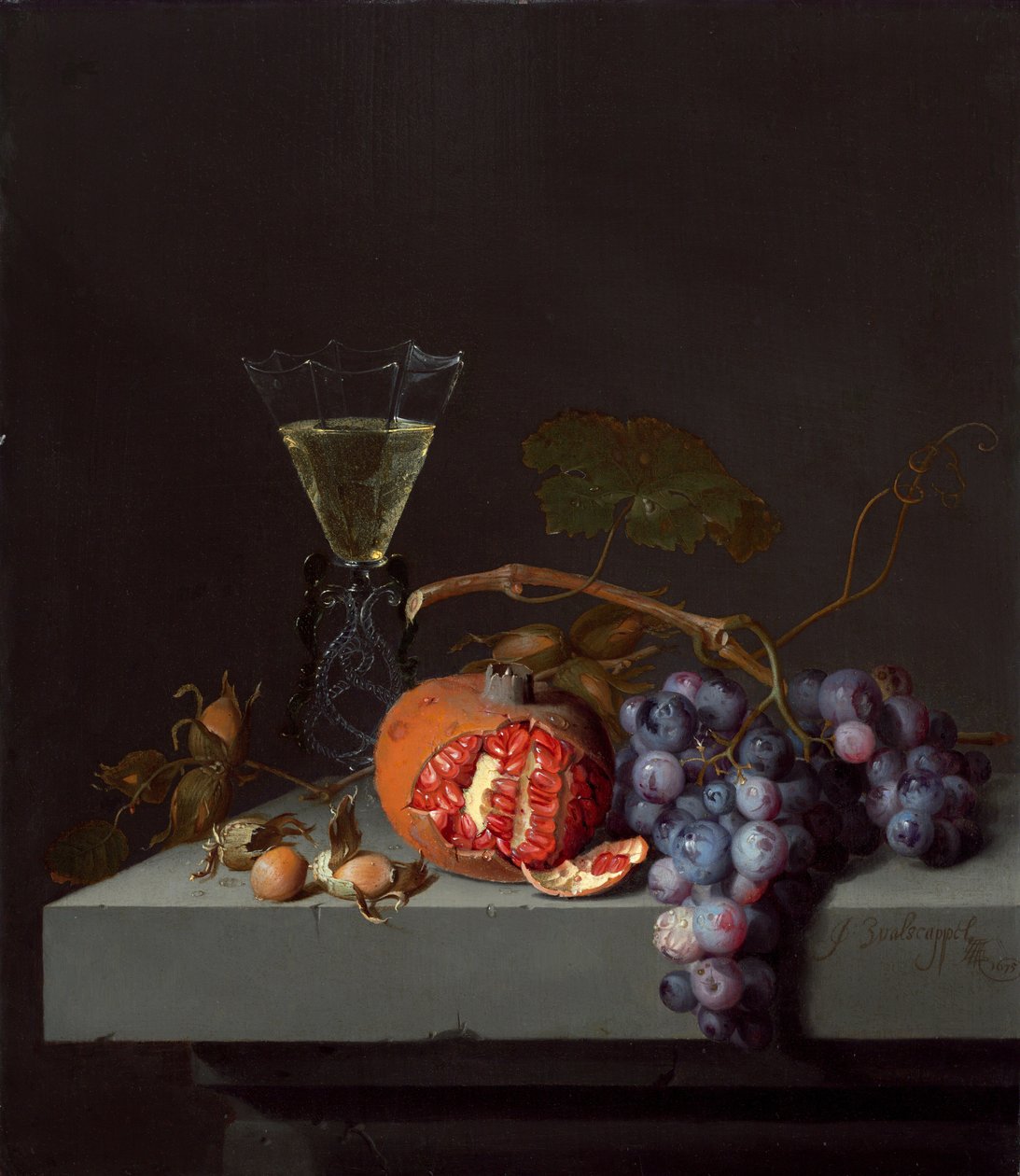 Martwa natura z owocami, 1675. autorstwa Jacob van Walscapelle