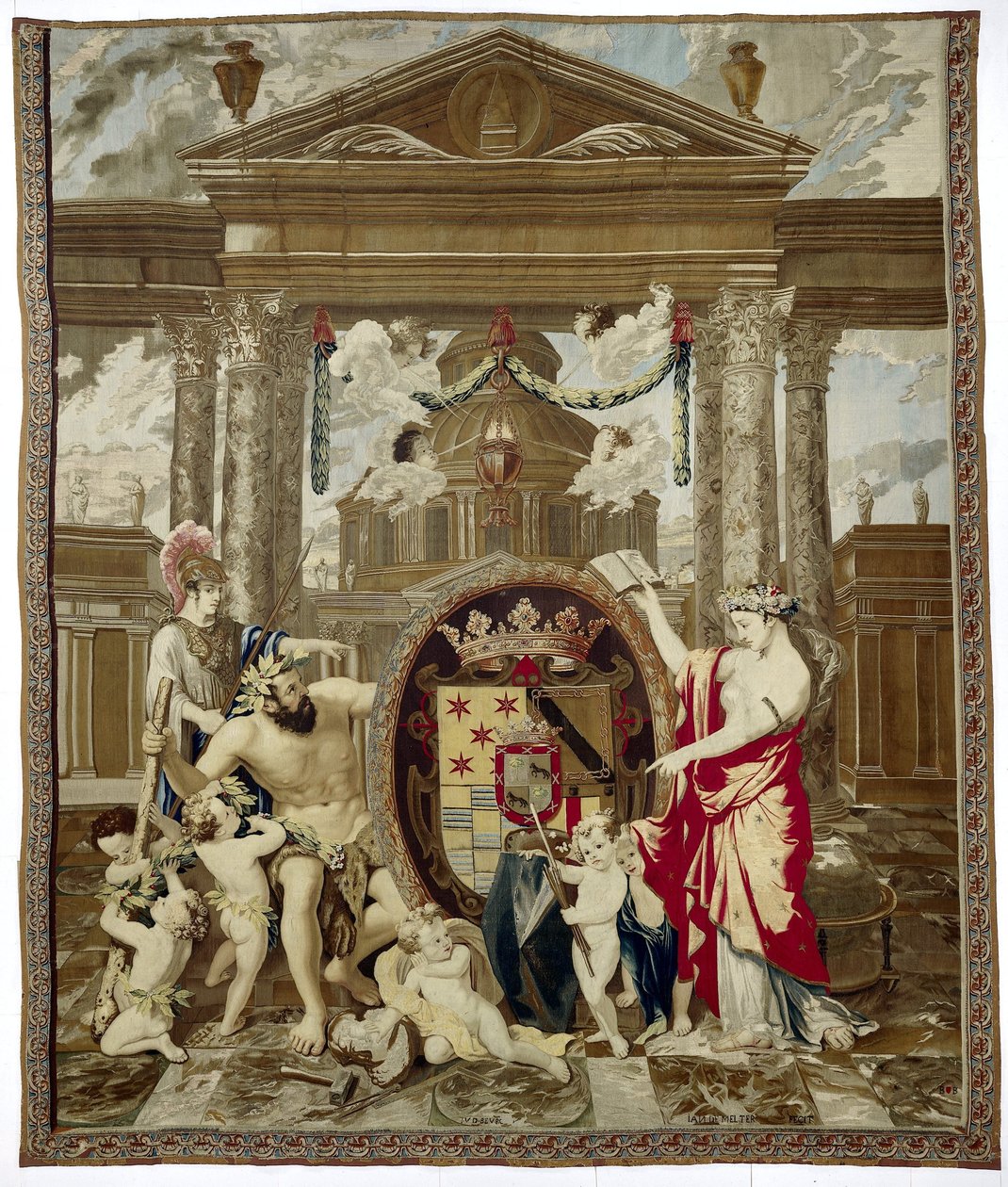 Herb hrabiego Monterey autorstwa Jacob van der Borcht (I)