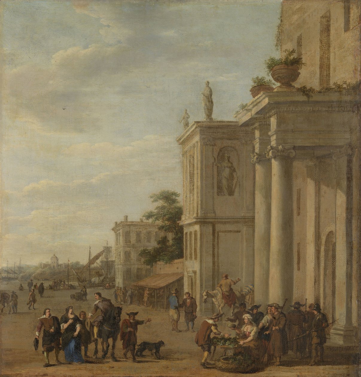 Włoski rynek autorstwa Jacob van der Ulft