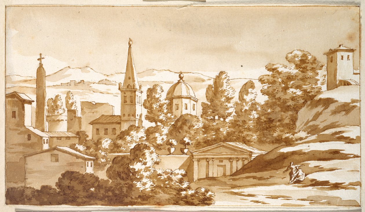 Widok ludzi autorstwa Jacob van der Ulft