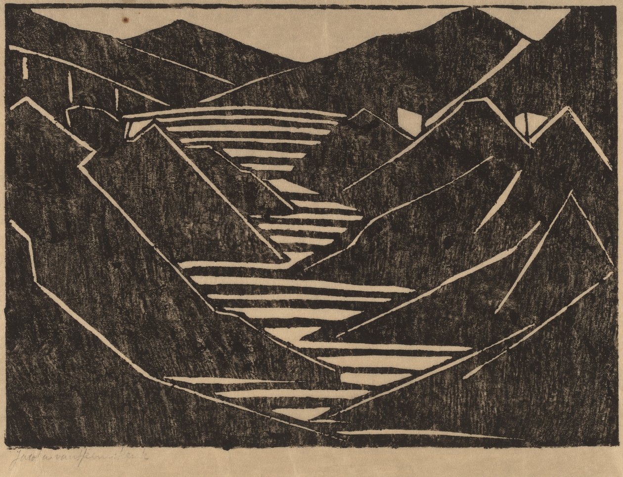 Fiord autorstwa Jacoba van Heemskerck van Beest