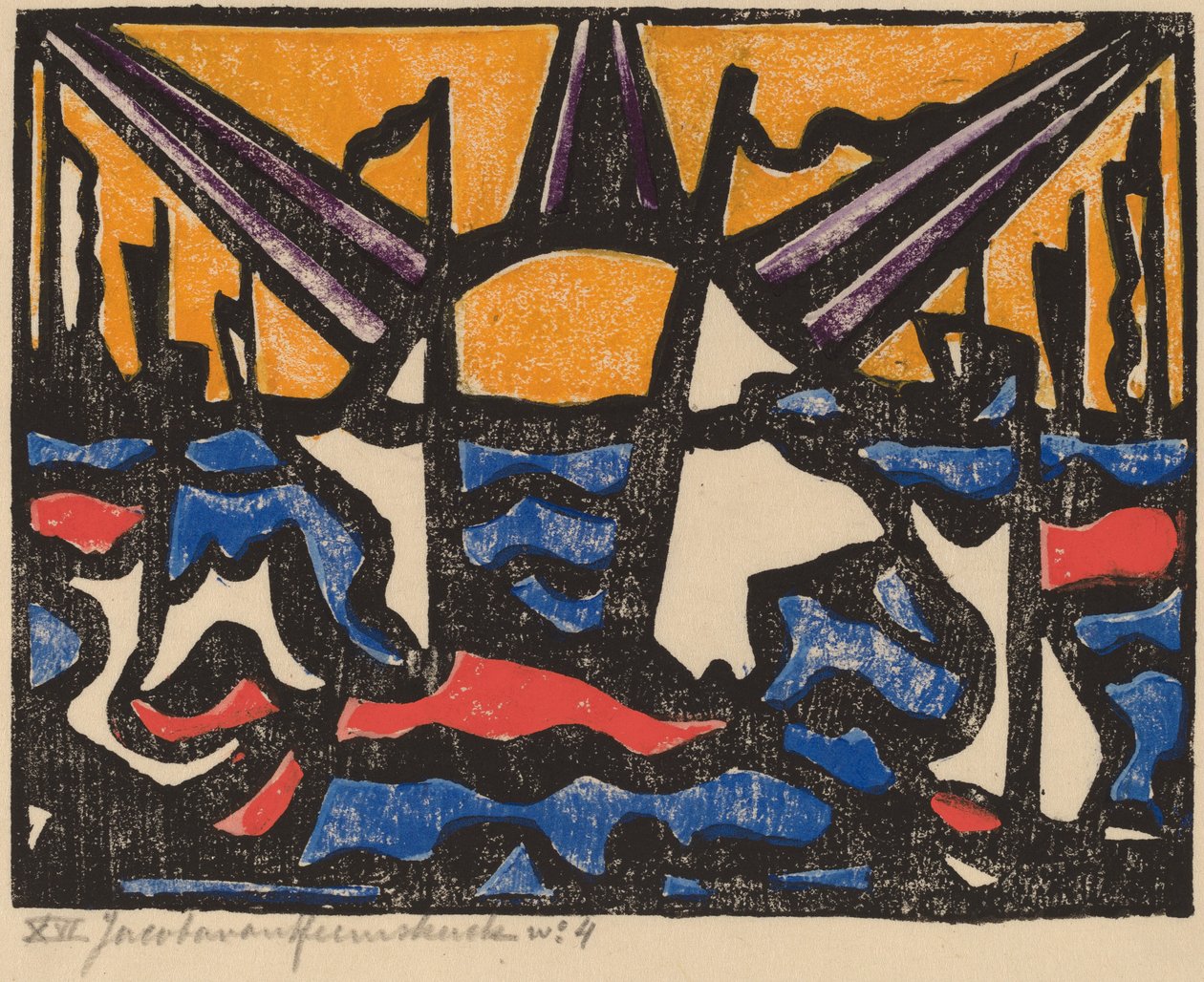 Krajobraz ze słońcem autorstwa Jacoba van Heemskerck van Beest