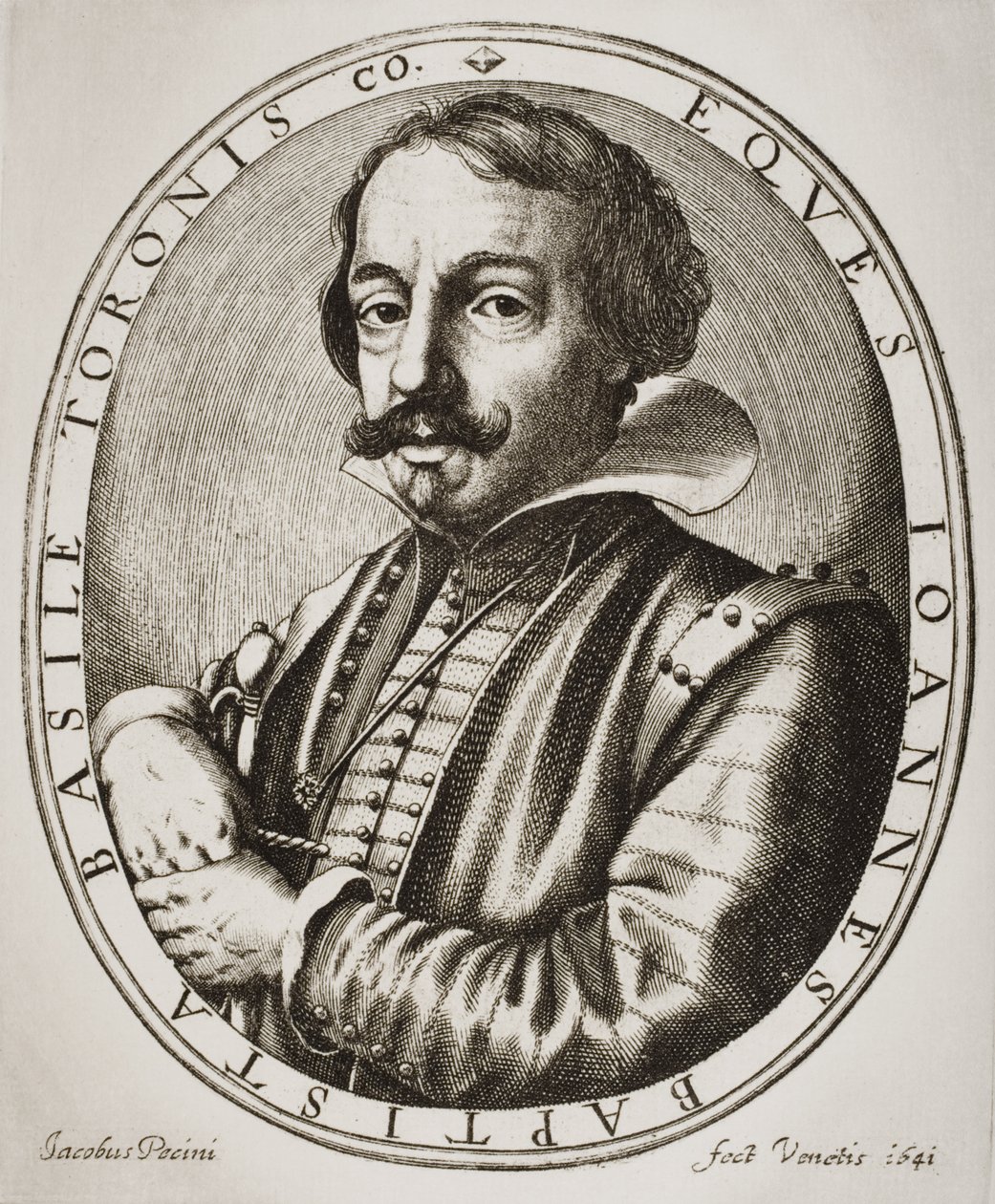 Giambattista Basile, grawerowane przez Nicolausa Perrey autorstwa Jacobus Pecini