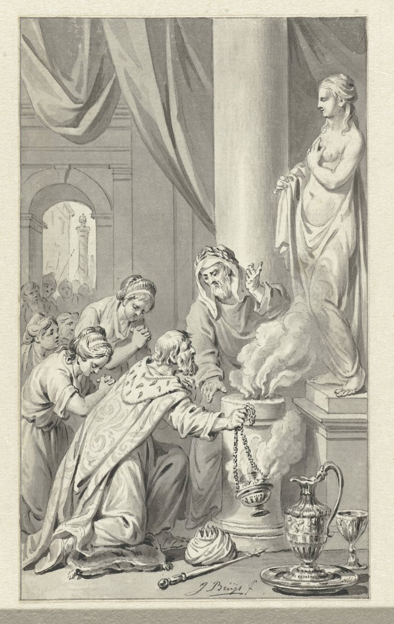 Bałwochwalstwo Salomona autorstwa Jacobus Buys