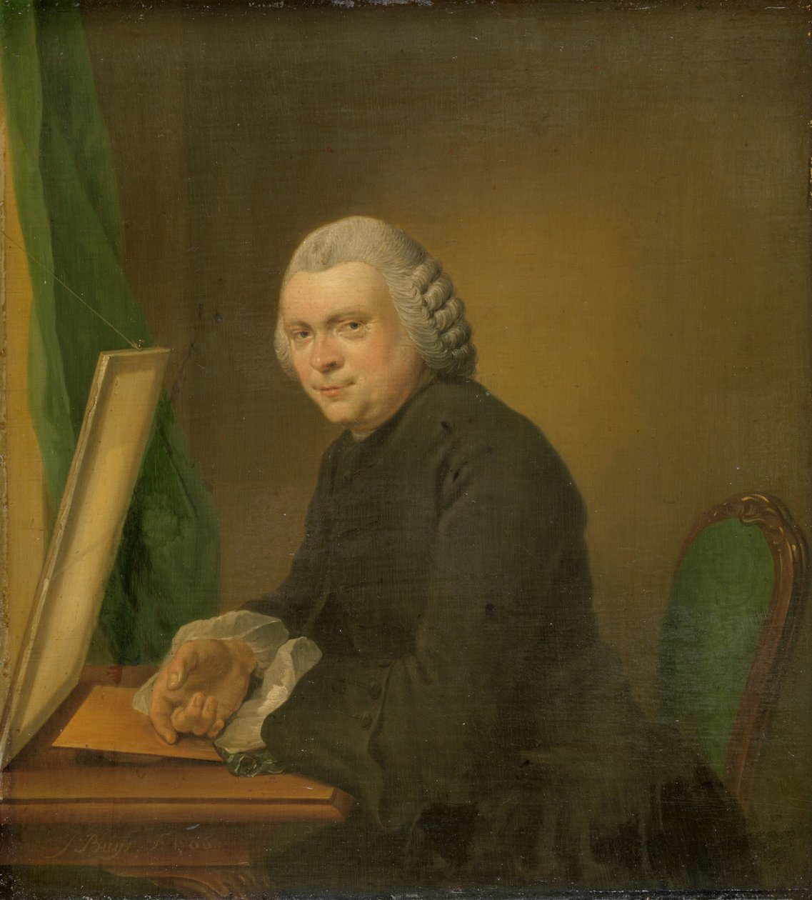 Portret Cornelisa Ploosa van Amstela Cornelis Ploos van Amstel (1726-98). Kolekcjoner sztuki autorstwa Jacobus Buys