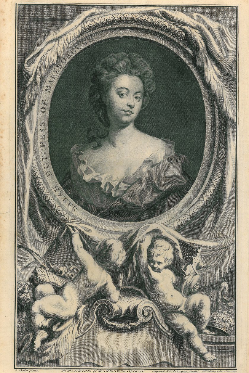 Księżna Marlborough, 1745 autorstwa Jacobus Houbracken