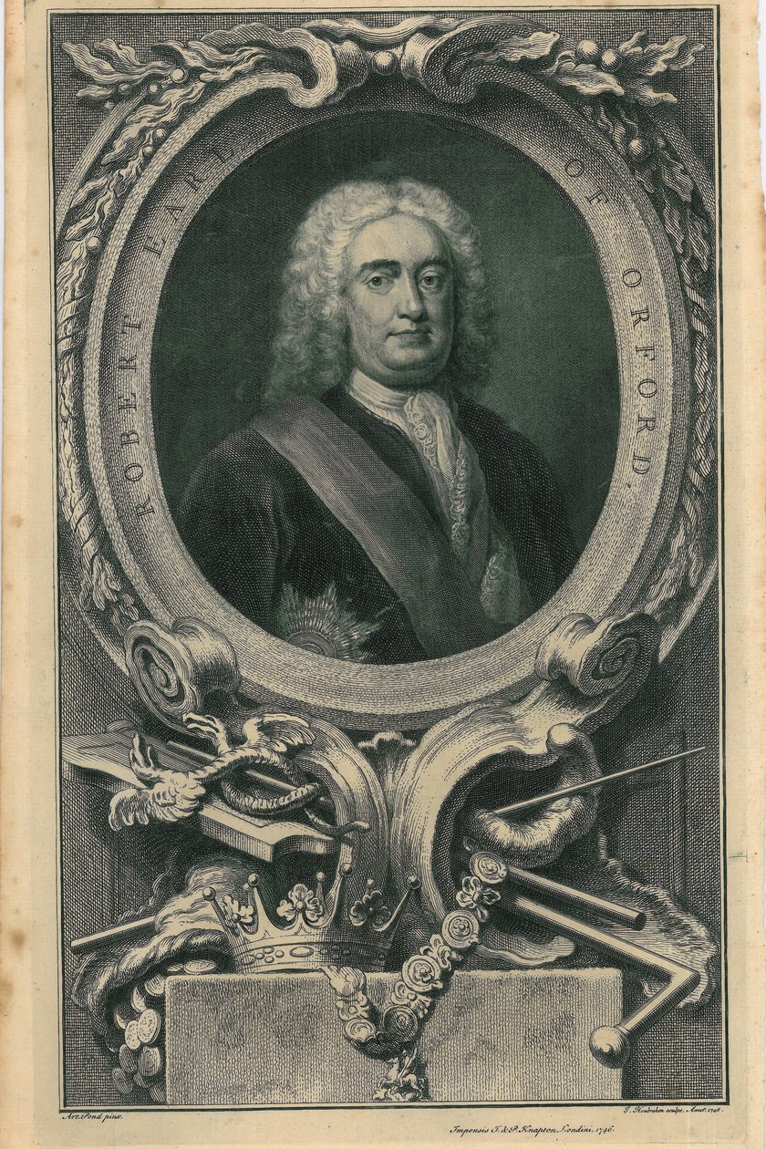 Robert, hrabia Orford, 1746 autorstwa Jacobus Houbracken
