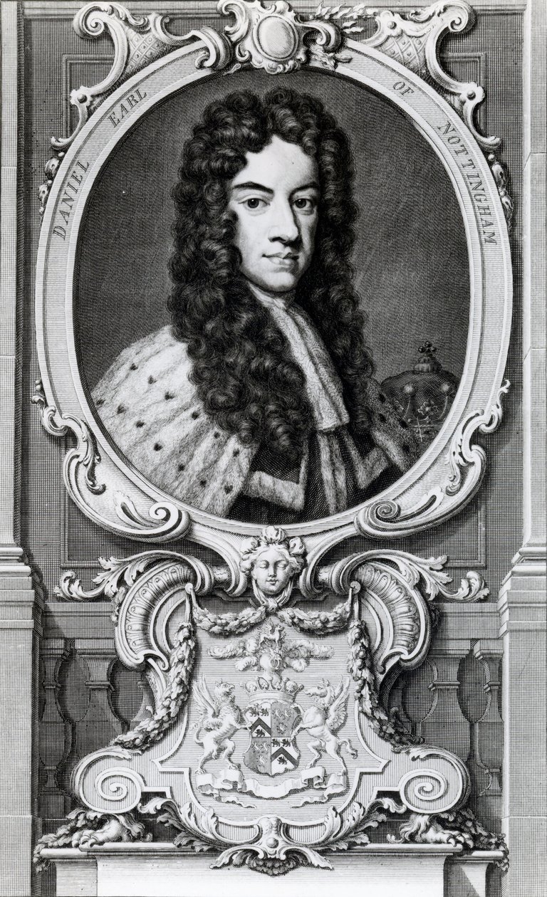 Daniel Finch, 2. hrabia Nottingham i 7. hrabia Winchilsea (1647-1730) autorstwa Jacobus Houbraken