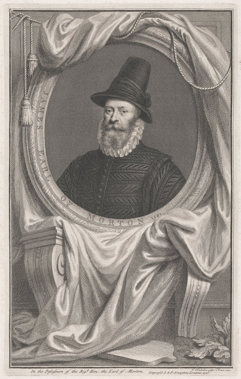 James Douglas, czwarty hrabia Morton, 1581 autorstwa Jacobus Houbraken