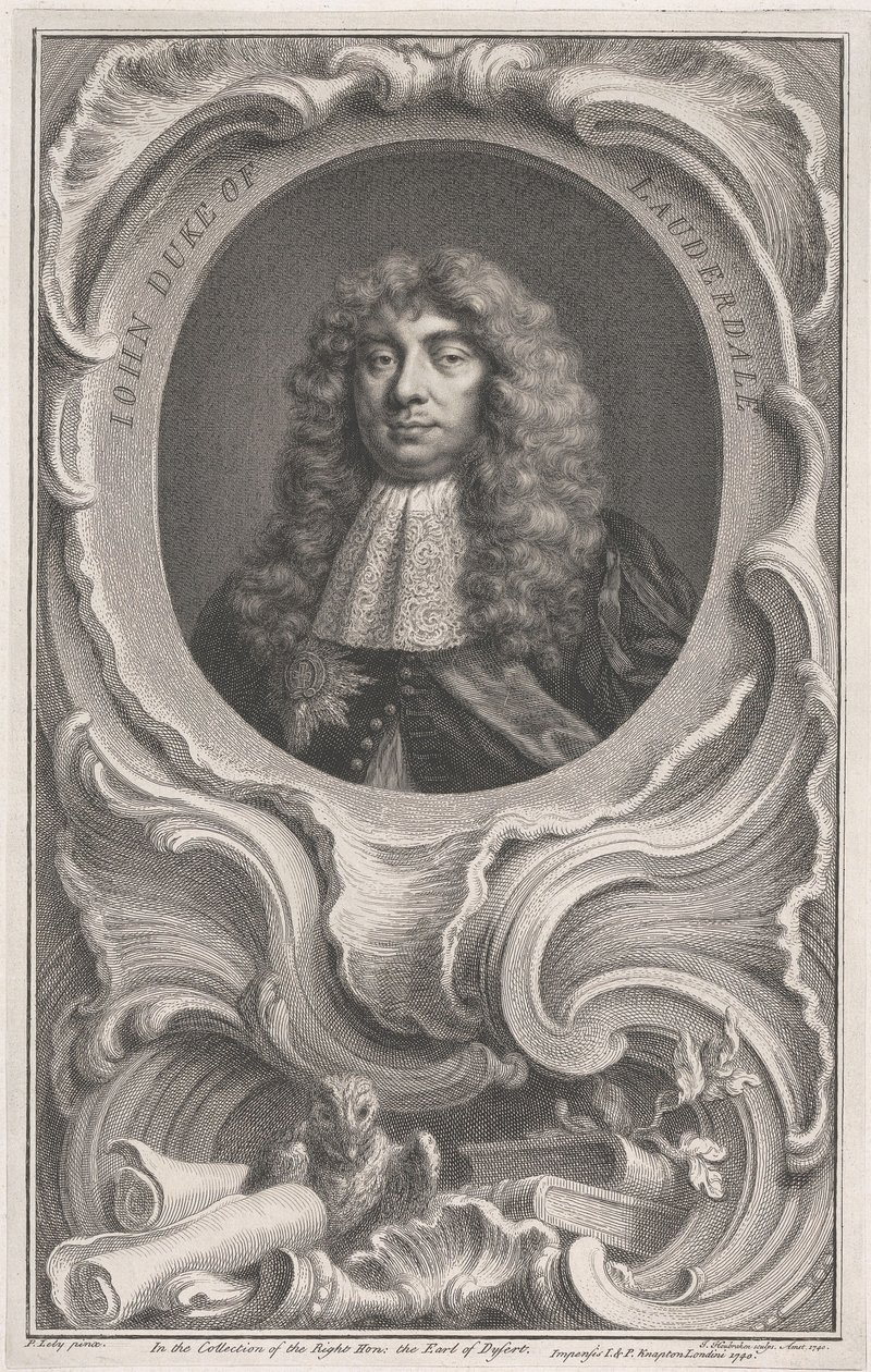 John Maitland, książę Lauderdale autorstwa Jacobus Houbraken