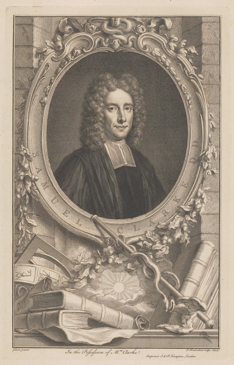 Samuel Clarke autorstwa Jacobus Houbraken