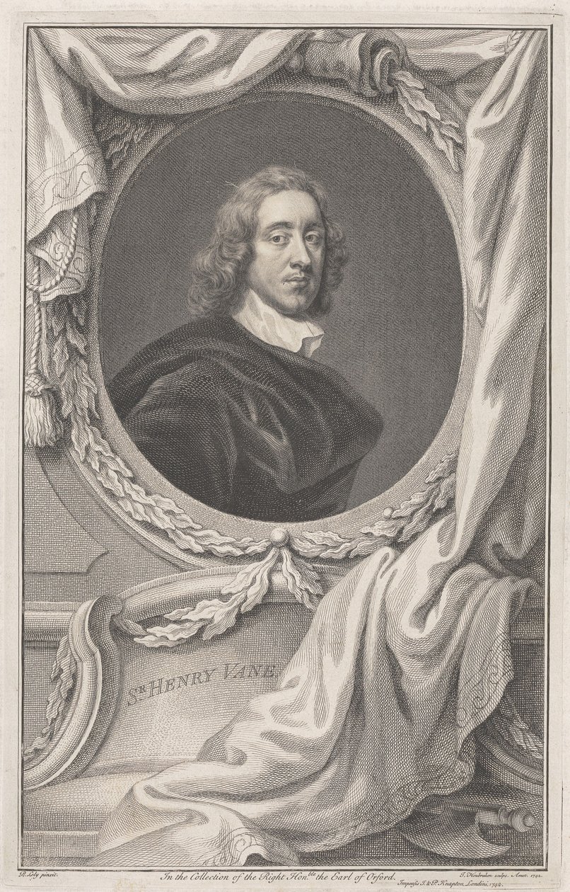 Sir Henry Vane autorstwa Jacobus Houbraken
