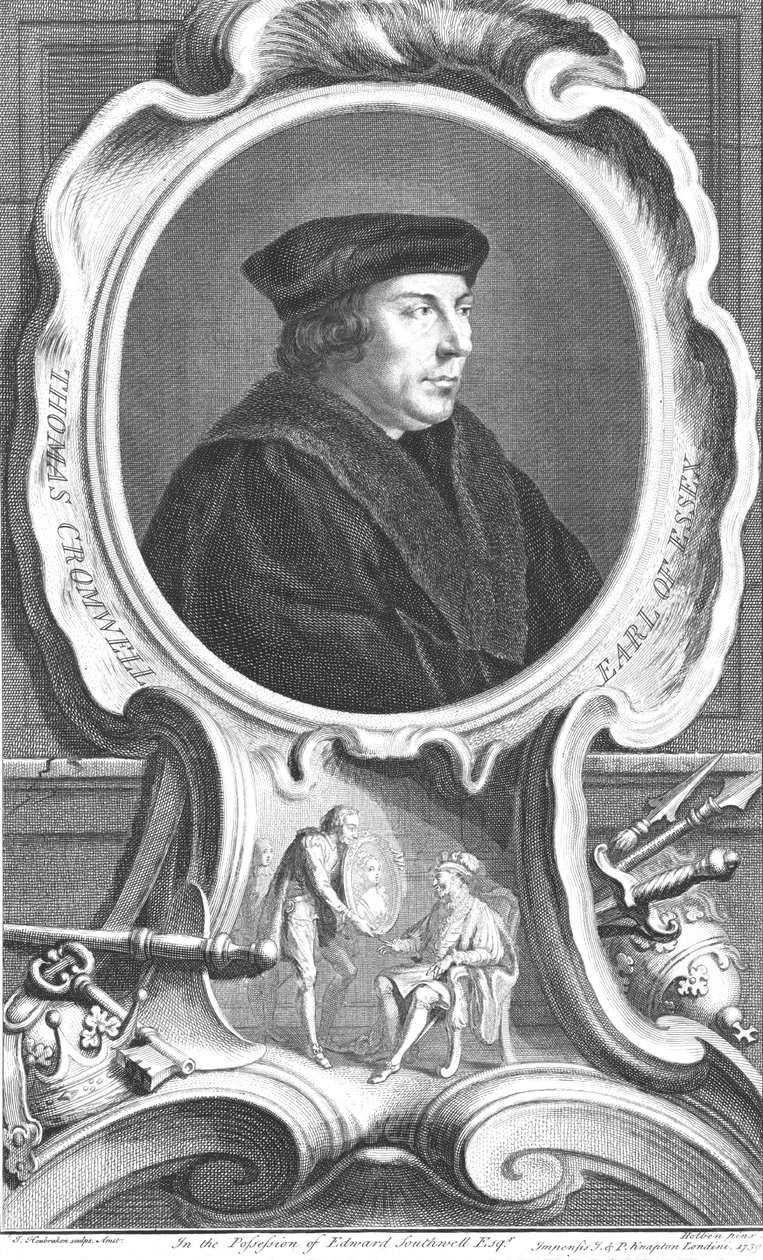 Thomas Cromwell, hrabia Essex, 1739 autorstwa Jacobus Houbraken