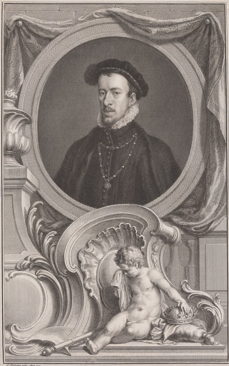Thomas Howard, książę Norfolk autorstwa Jacobus Houbraken