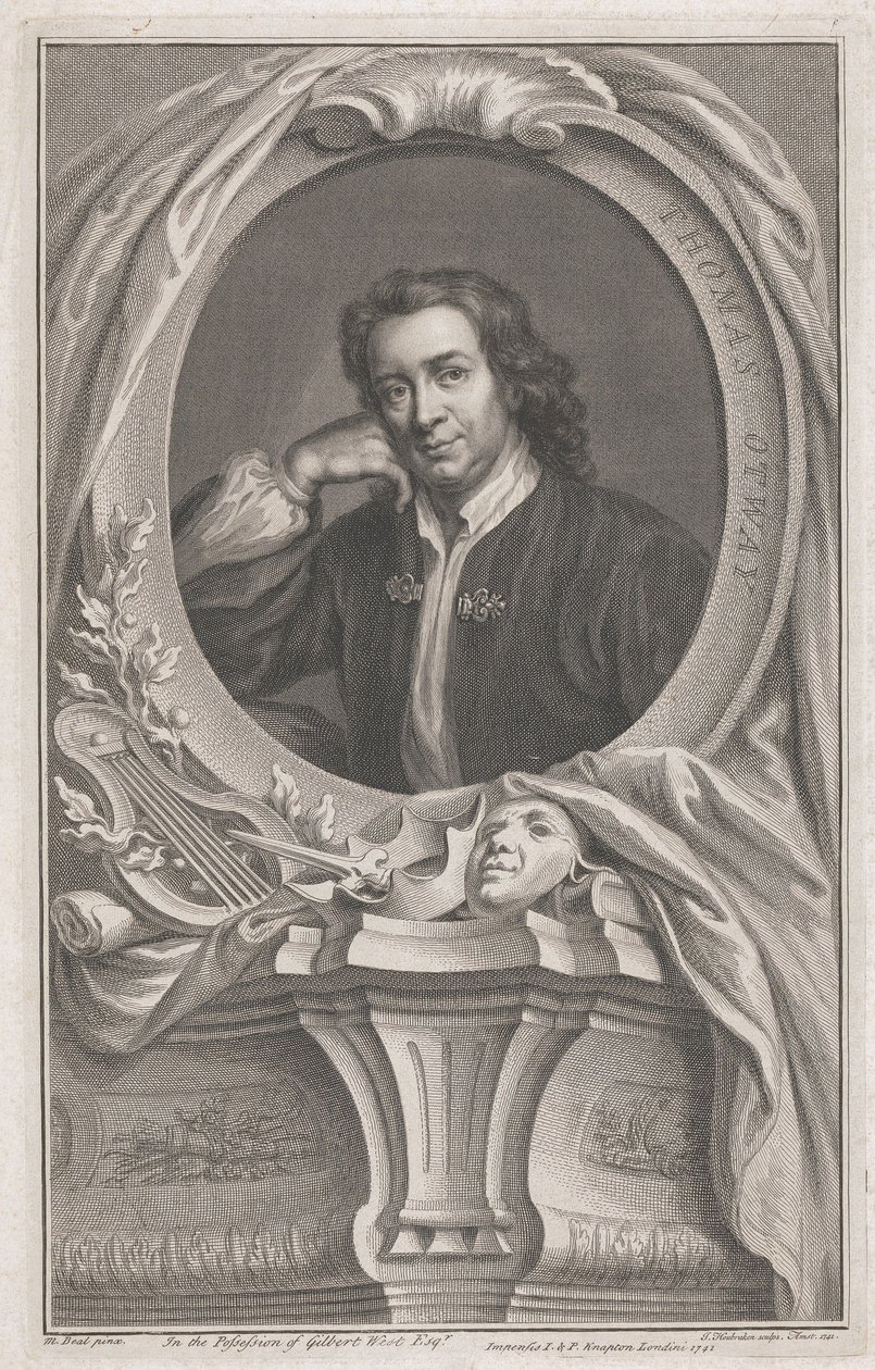 Thomas Otway autorstwa Jacobus Houbraken