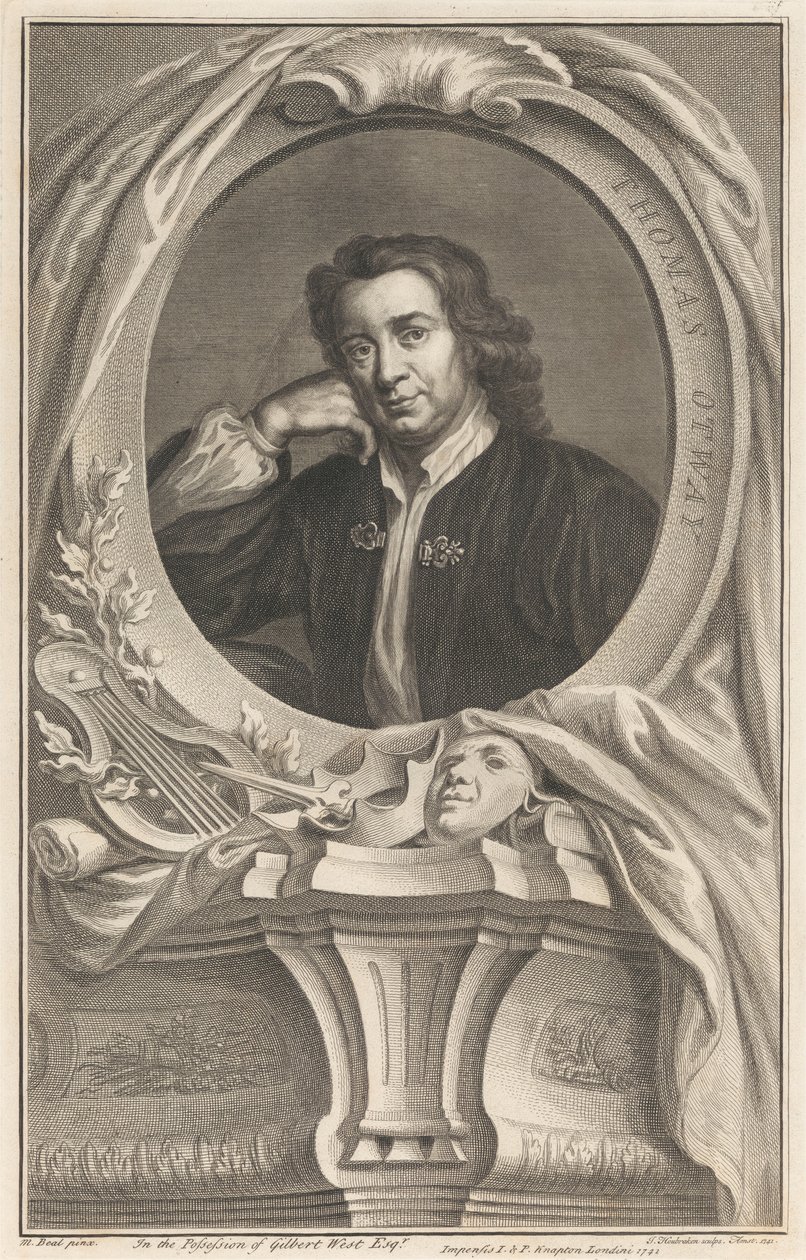 Thomas Otway autorstwa Jacobus Houbraken