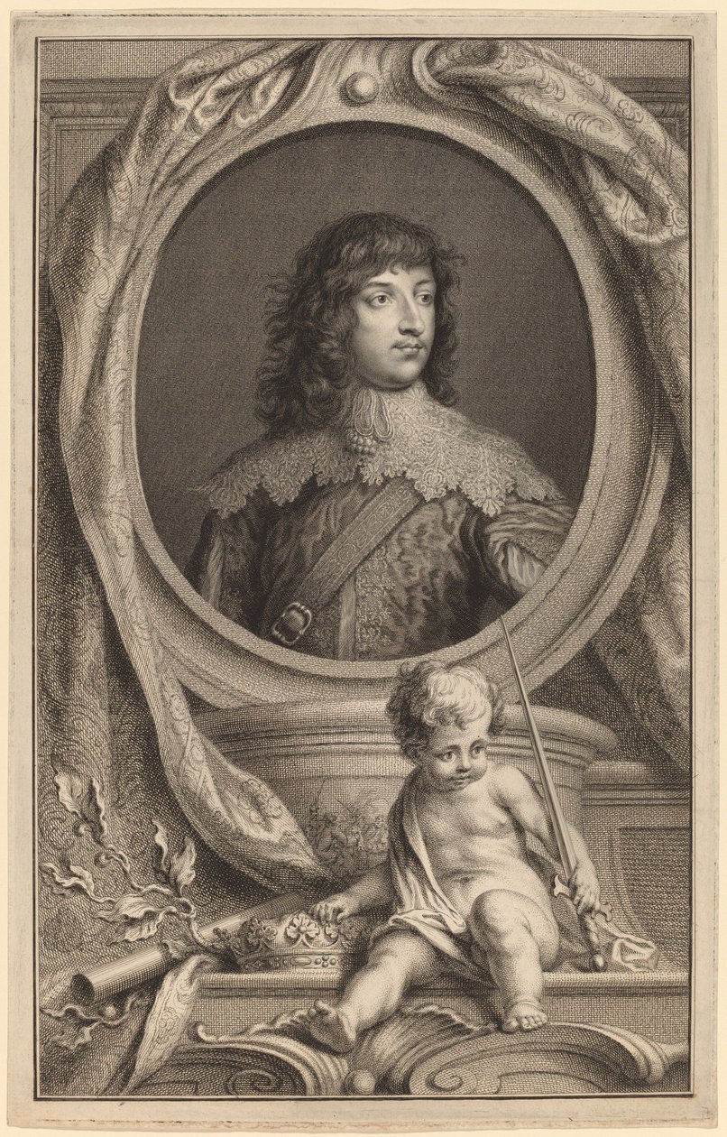 William Russell, 1. książę Bedford autorstwa Jacobus Houbraken after Sir Anthony van Dyck