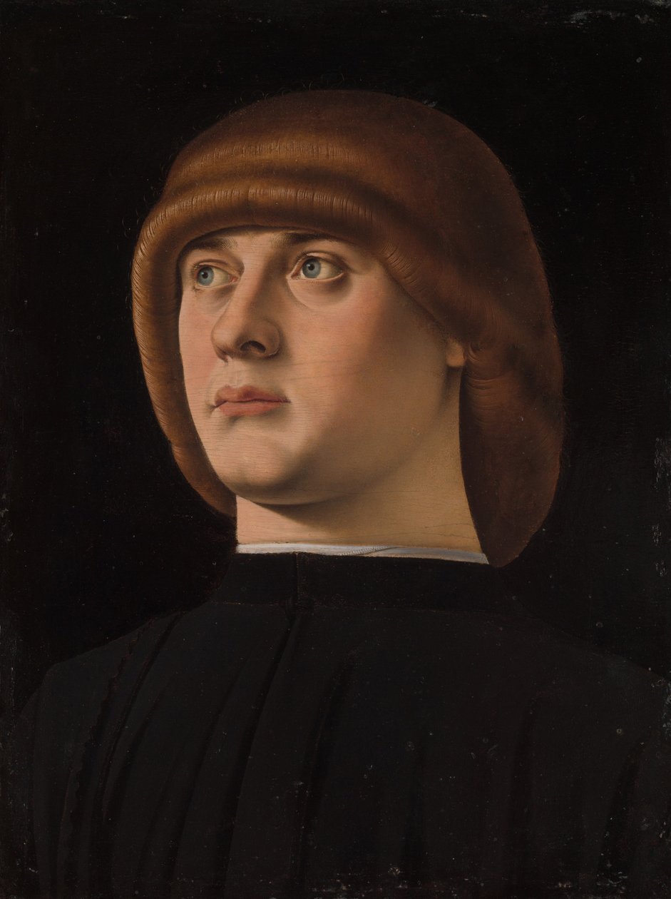 Portret młodego mężczyzny, ok. 1480 autorstwa Jacometto Veneziano