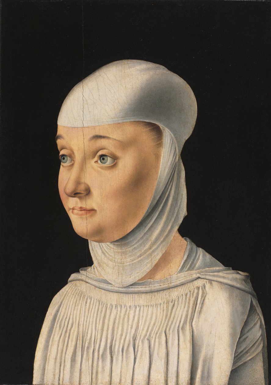 Portret kobiety, prawdopodobnie nowicjuszki z San Secondo autorstwa Jacometto Veneziano
