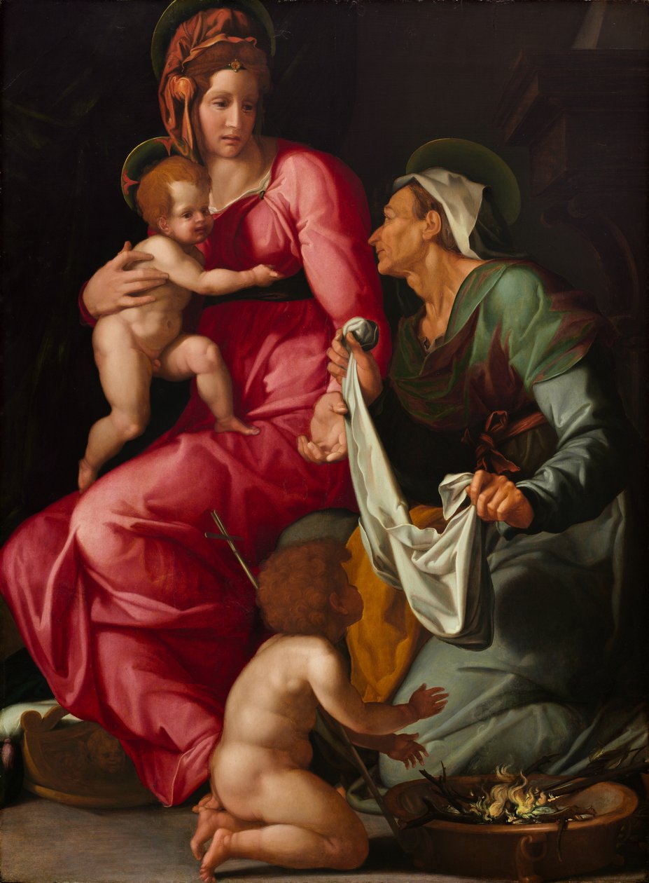 Madonna z Dzieciątkiem ze św. Elżbietą i św. Janem Chrzcicielem autorstwa Jacopino del Conte
