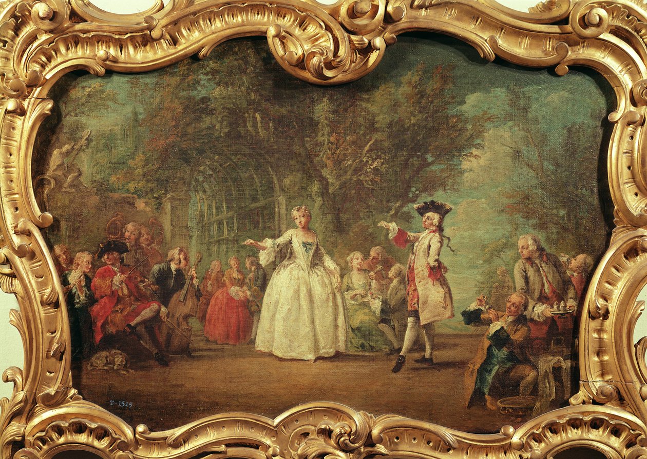 Impreza w ogrodzie autorstwa Jacopo Amigoni