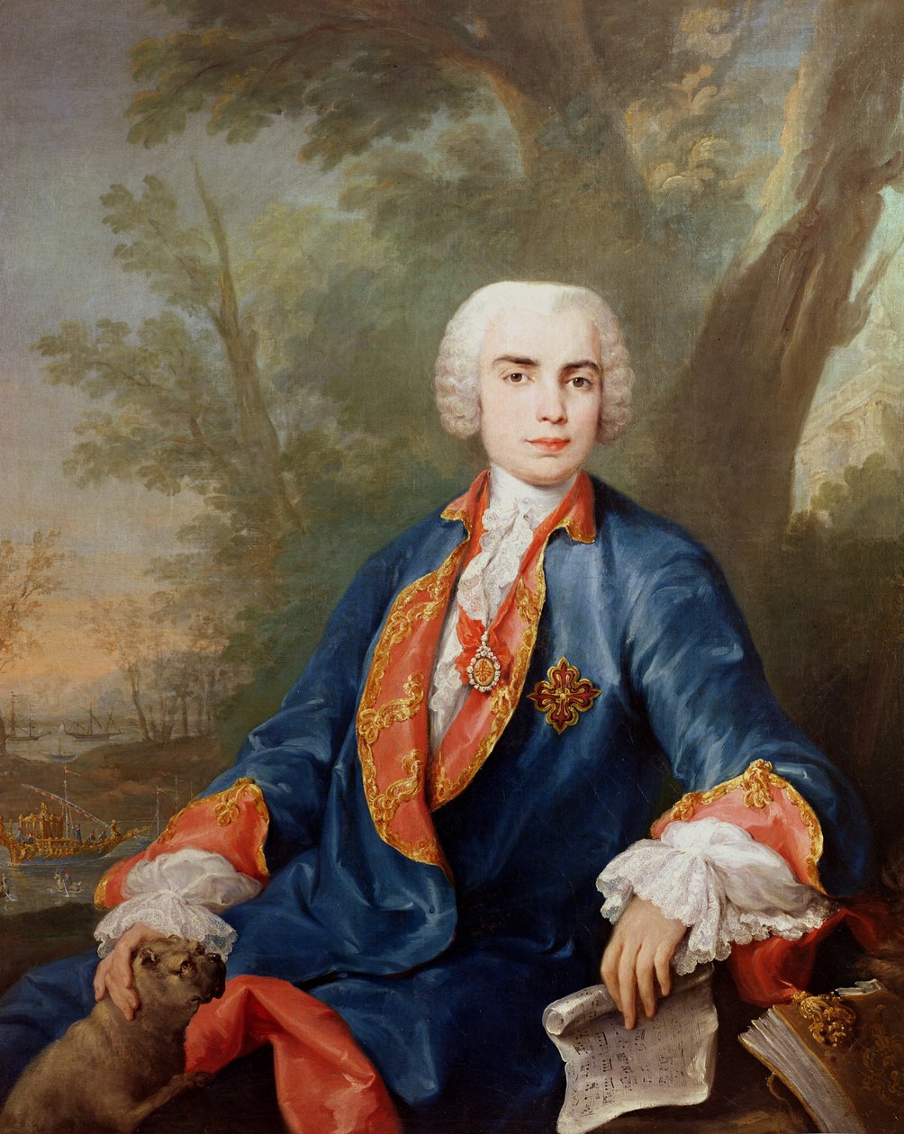 Portret Carlo Broschiego, zwanego „Il Farinelli”, włoskiego śpiewaka kastratów autorstwa Jacopo Amigoni