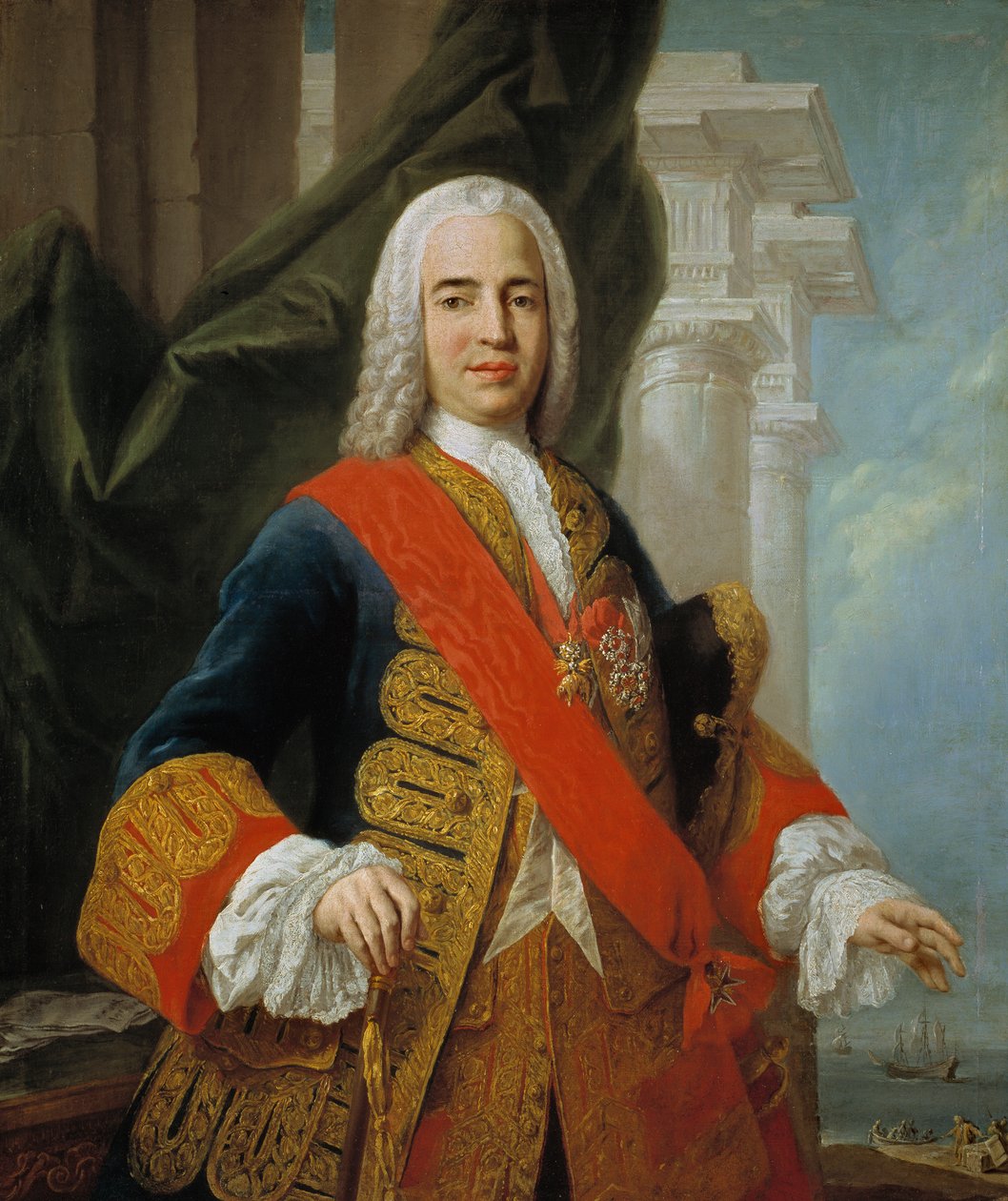 Portret Zenona de Somodevilla, 1. markiza de la Ensenada (1702-1781) autorstwa Jacopo Amigoni