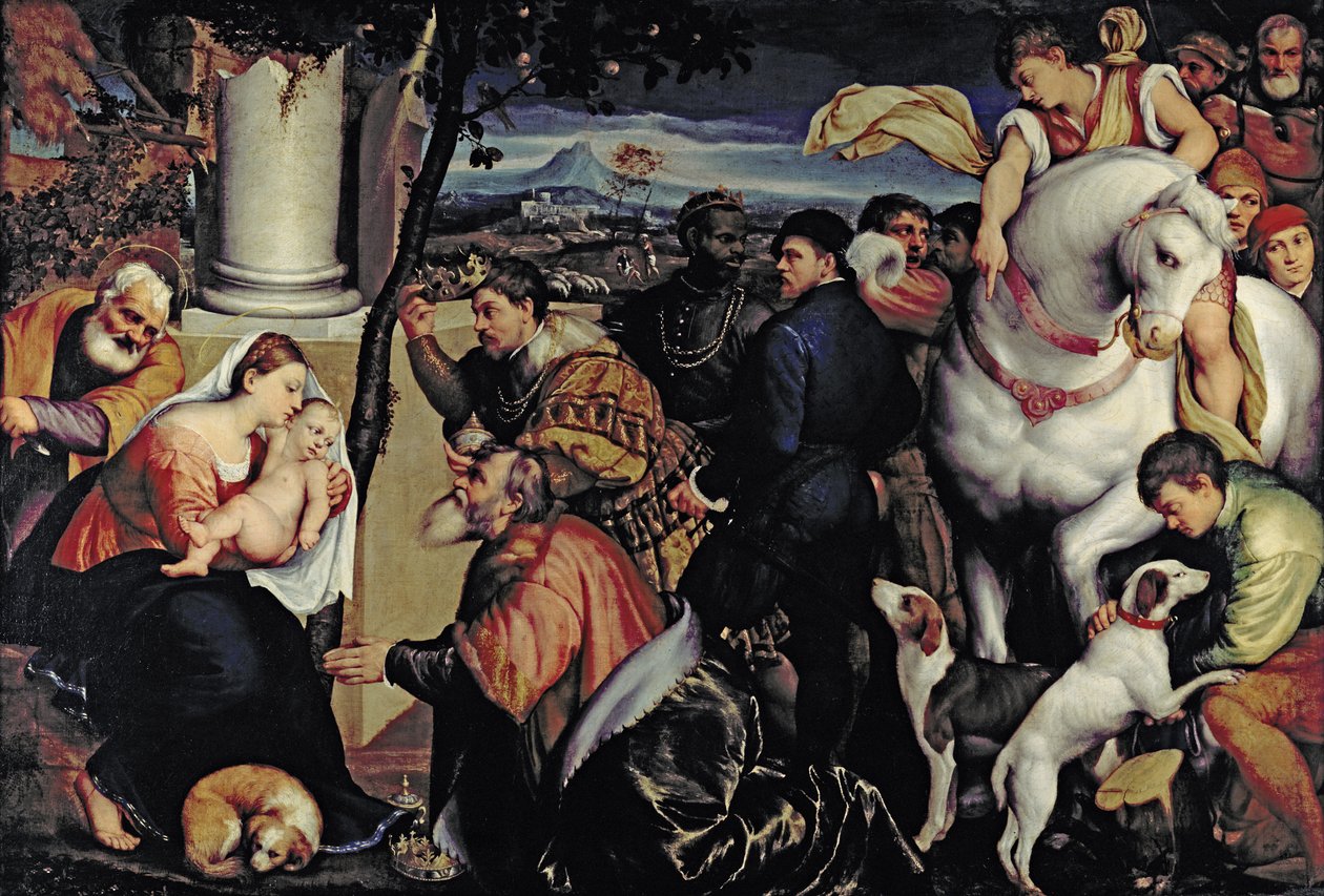 Adoracja Królów autorstwa Jacopo Bassano